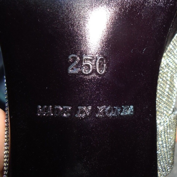 Co Cos Made in Corea 84D 250mm Women's Heel Glitter Selver Sandals Size-8/38 - Picture 13 of 13